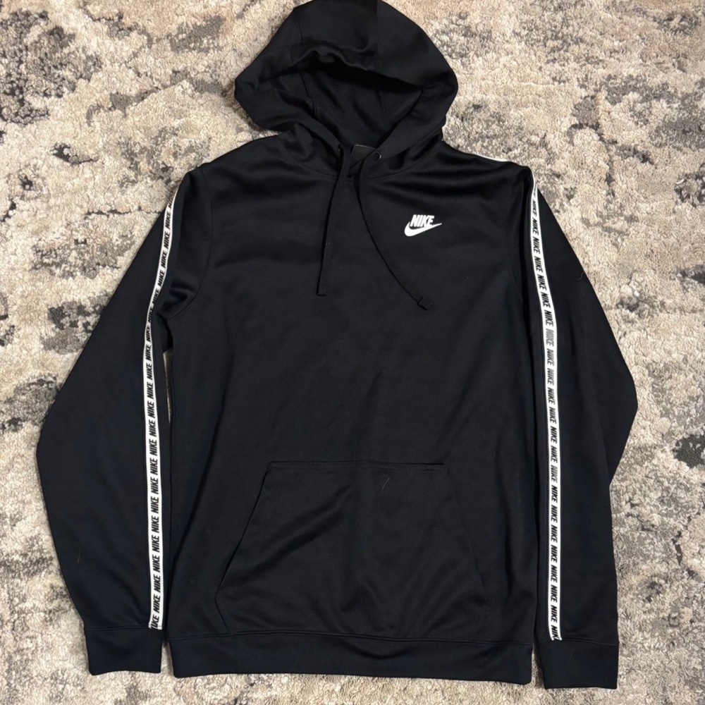 Nike Black Hoodie with White Accents